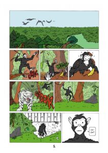 Planche de BD 'Une Pointe de Vert' de Jean-Nicolas Tourgis
